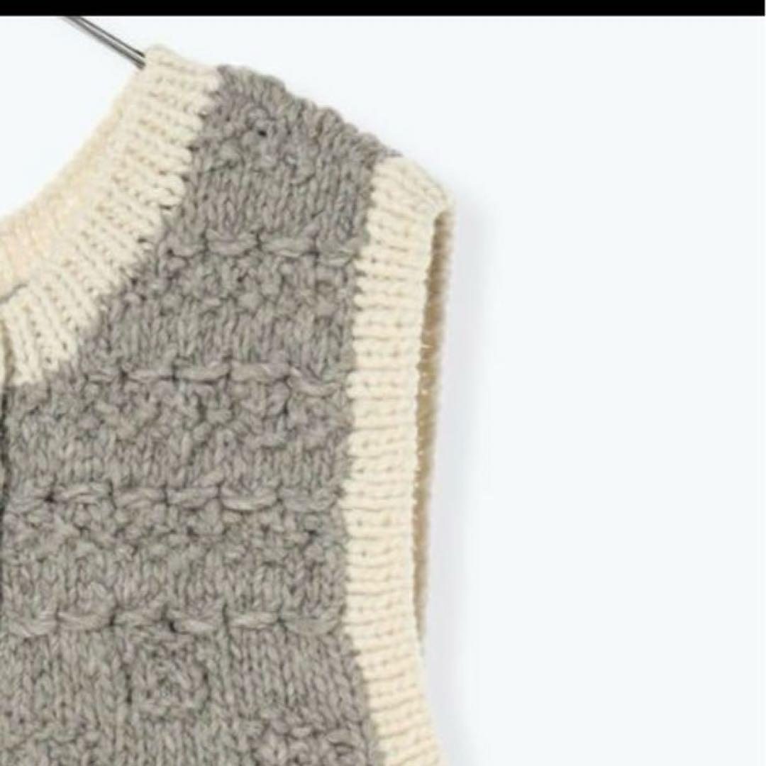 TSUHARU ツハルバイサマンサモスモス★ペルーニット＊手編み前後着ベスト