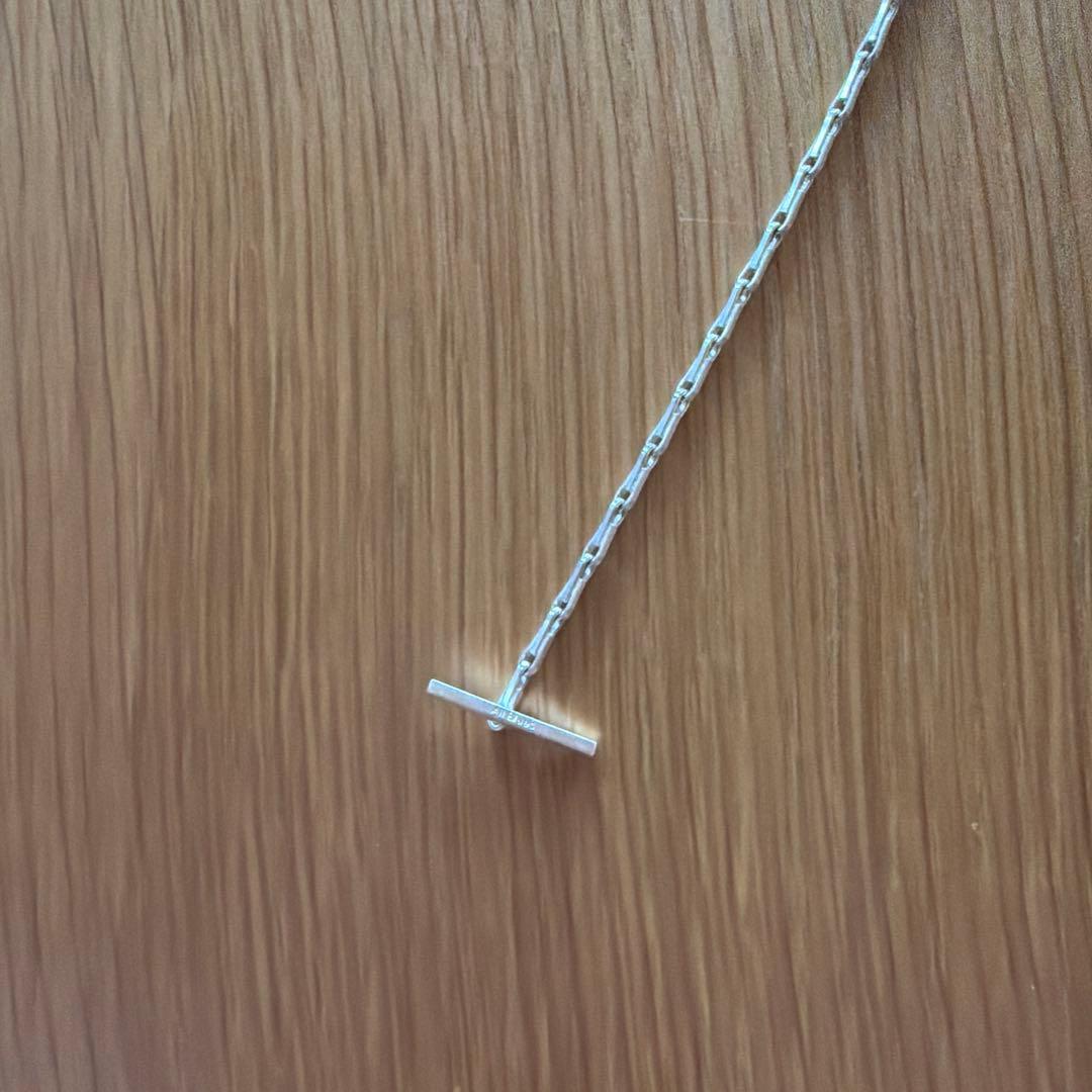 All Blues Fold necklace 42cm シルバー