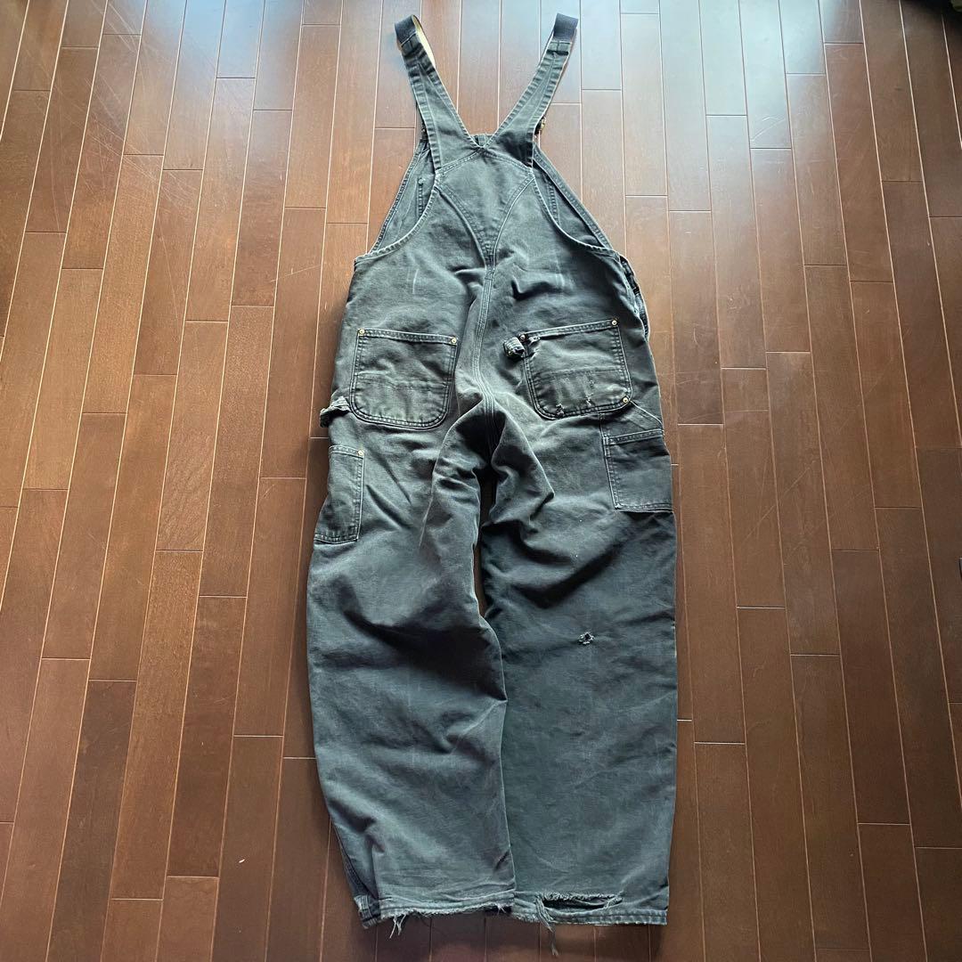 carhartt ブラックダックオーバーオール ダブルニー