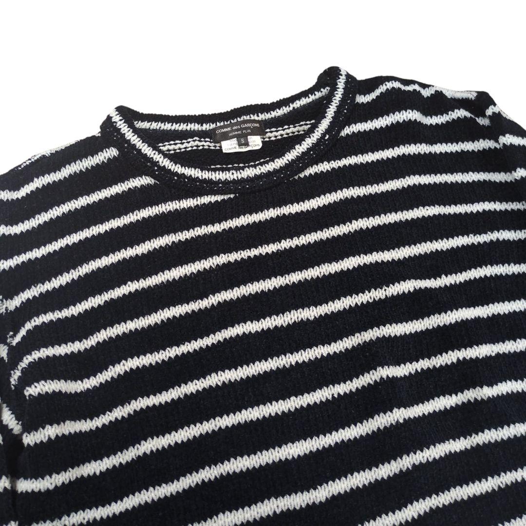 【美品】コムデギャルソンオムプリュス ボーダー 編み込み セーター