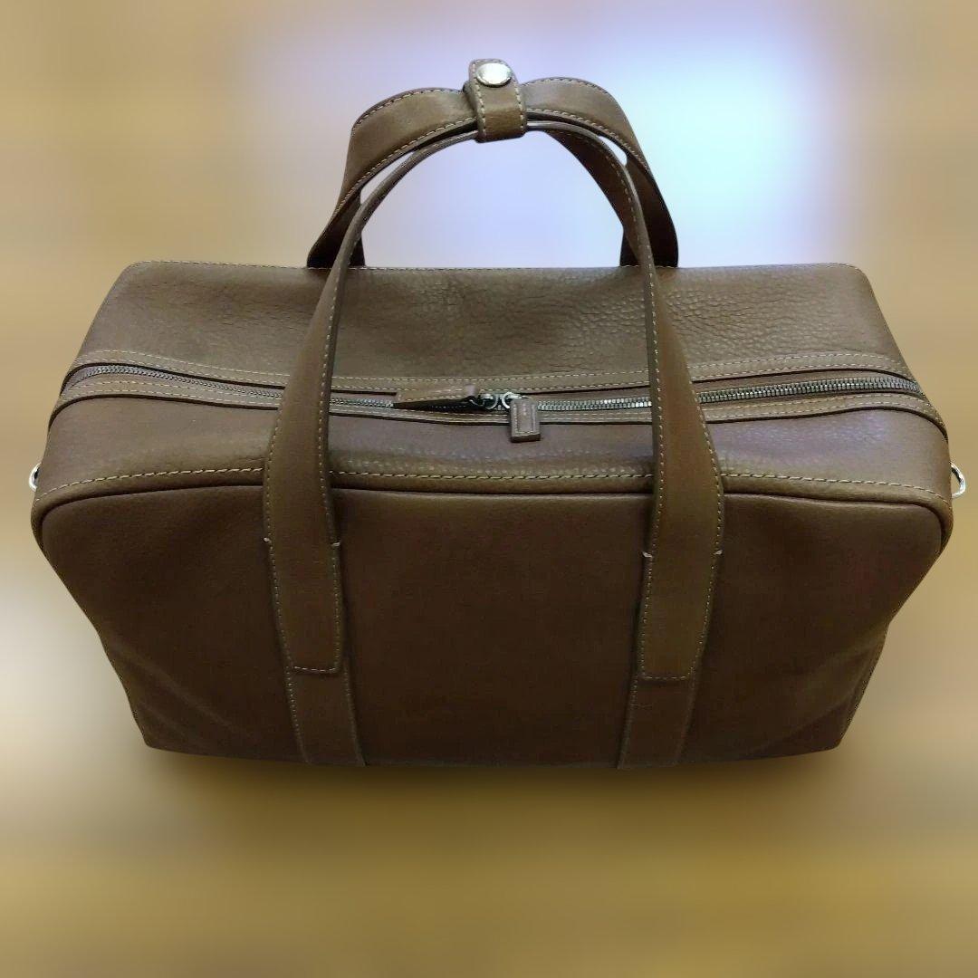 【定価143,000円】土屋鞄　トーンオイルヌメ ボストン　ミディアムブラウン①