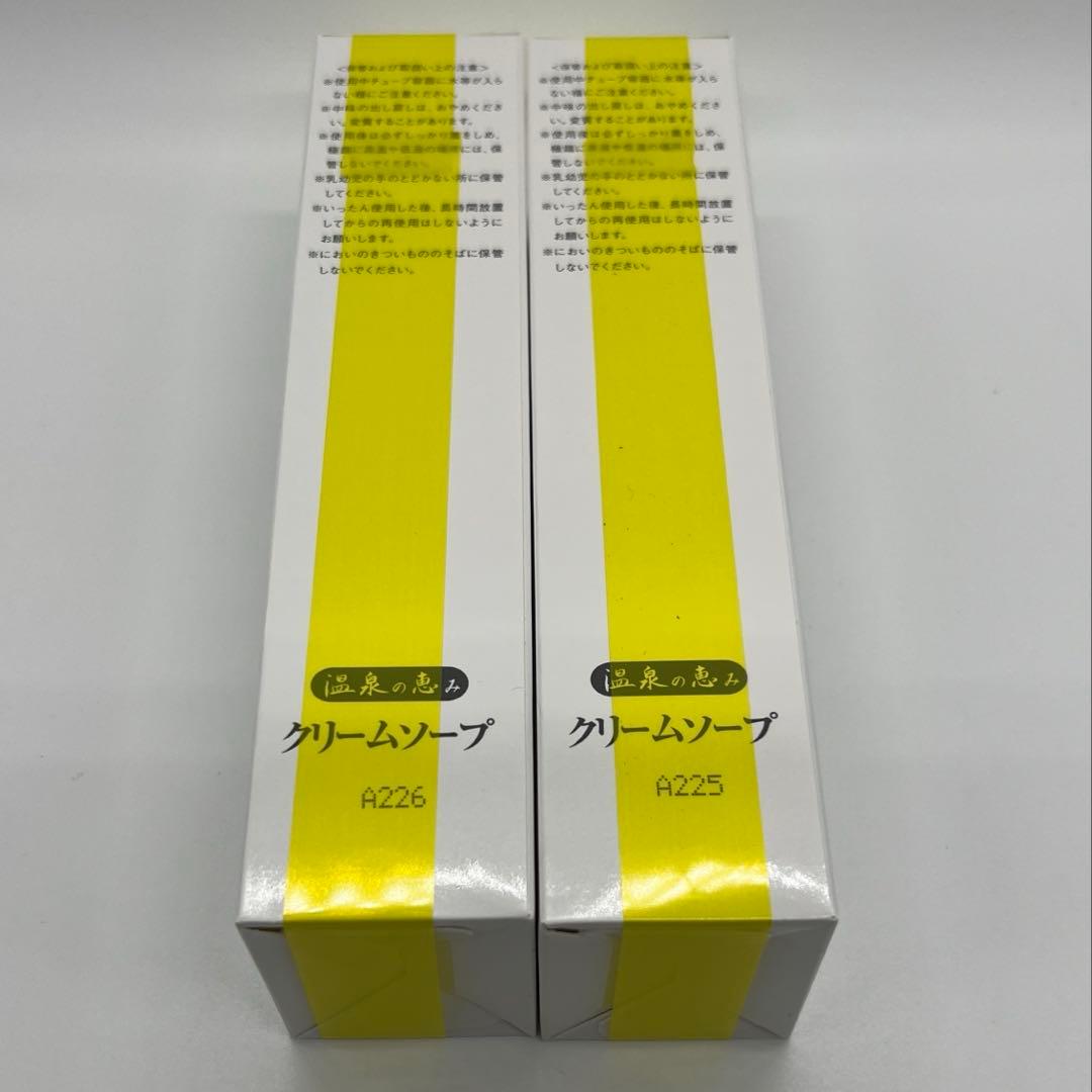 【新品未使用品2本セット】イオン化粧品　温泉の恵み クリームソープ 120g