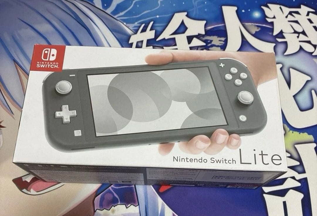 Nintendo Switch Lite グレー 本体　箱に傷あり