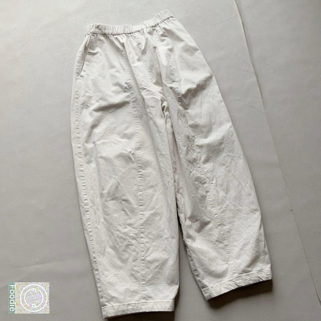 かぐれ　コットンボリュームパンツ　ホワイト　アーバンリサーチ　ゆったり　ワイド