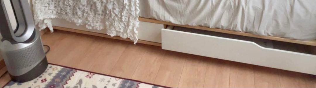 【直接引取限定】IKEA マンダール ベッドフレーム 収納付き