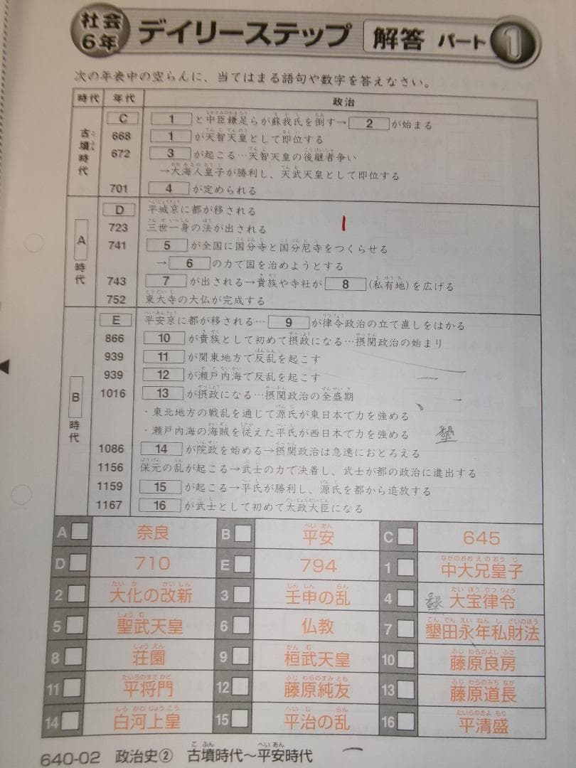 サピックス＊デイリーサピックス＊６年＊社会＊全３８回 完全版＊２０２４年