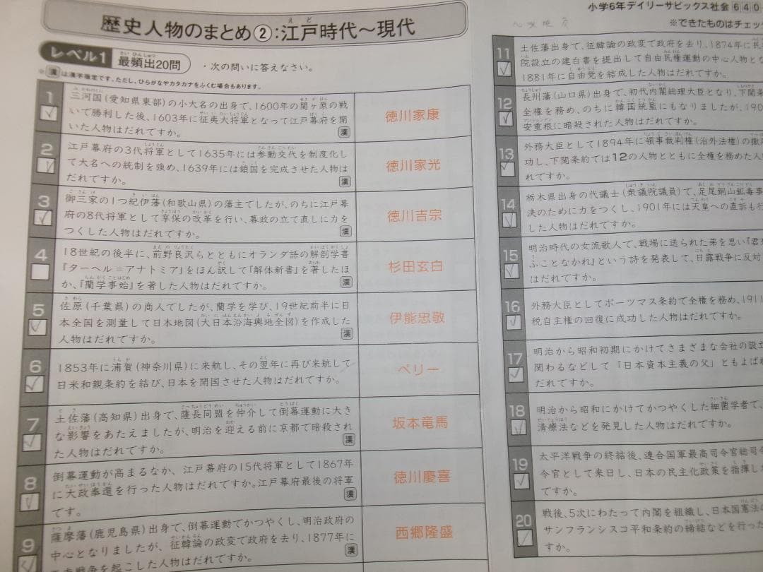サピックス＊デイリーサピックス＊６年＊社会＊全３８回 完全版＊２０２４年