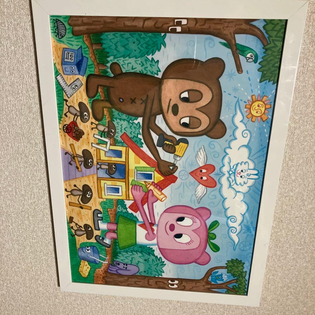 【PJベリー】　ロドニー グリーンブラット　版画　水彩画　額縁付