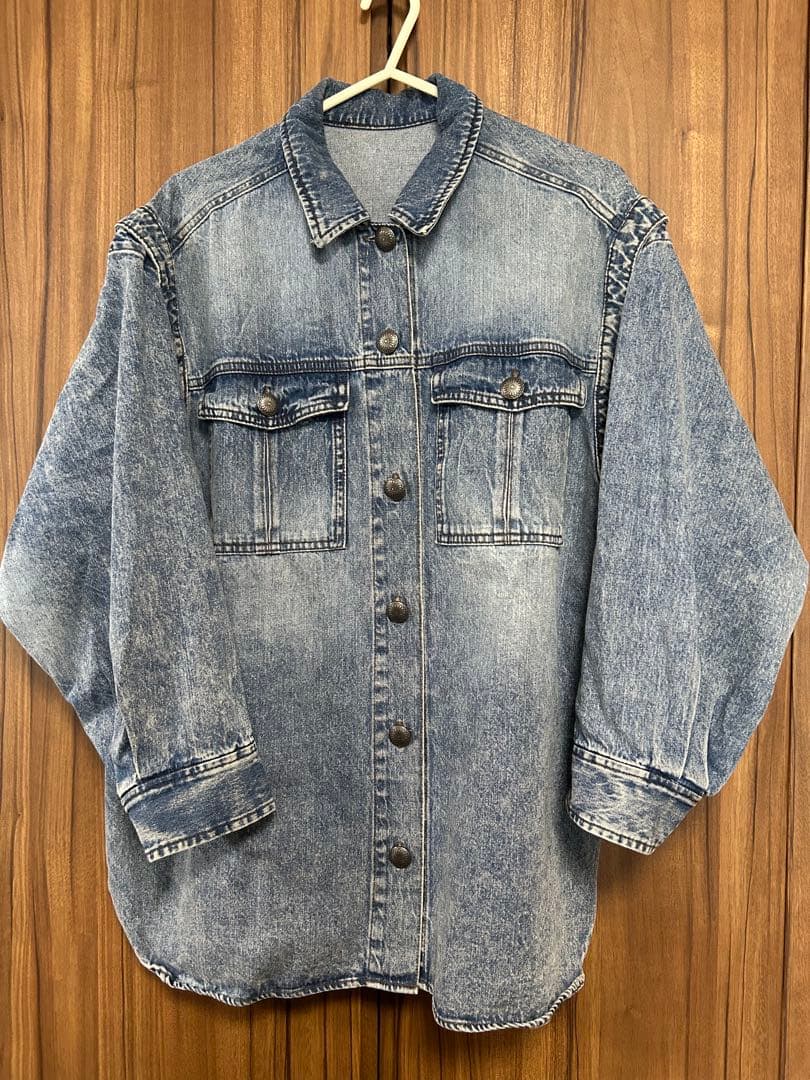 美品★ DETACHABLE SLEEVE DENIM SHIRT