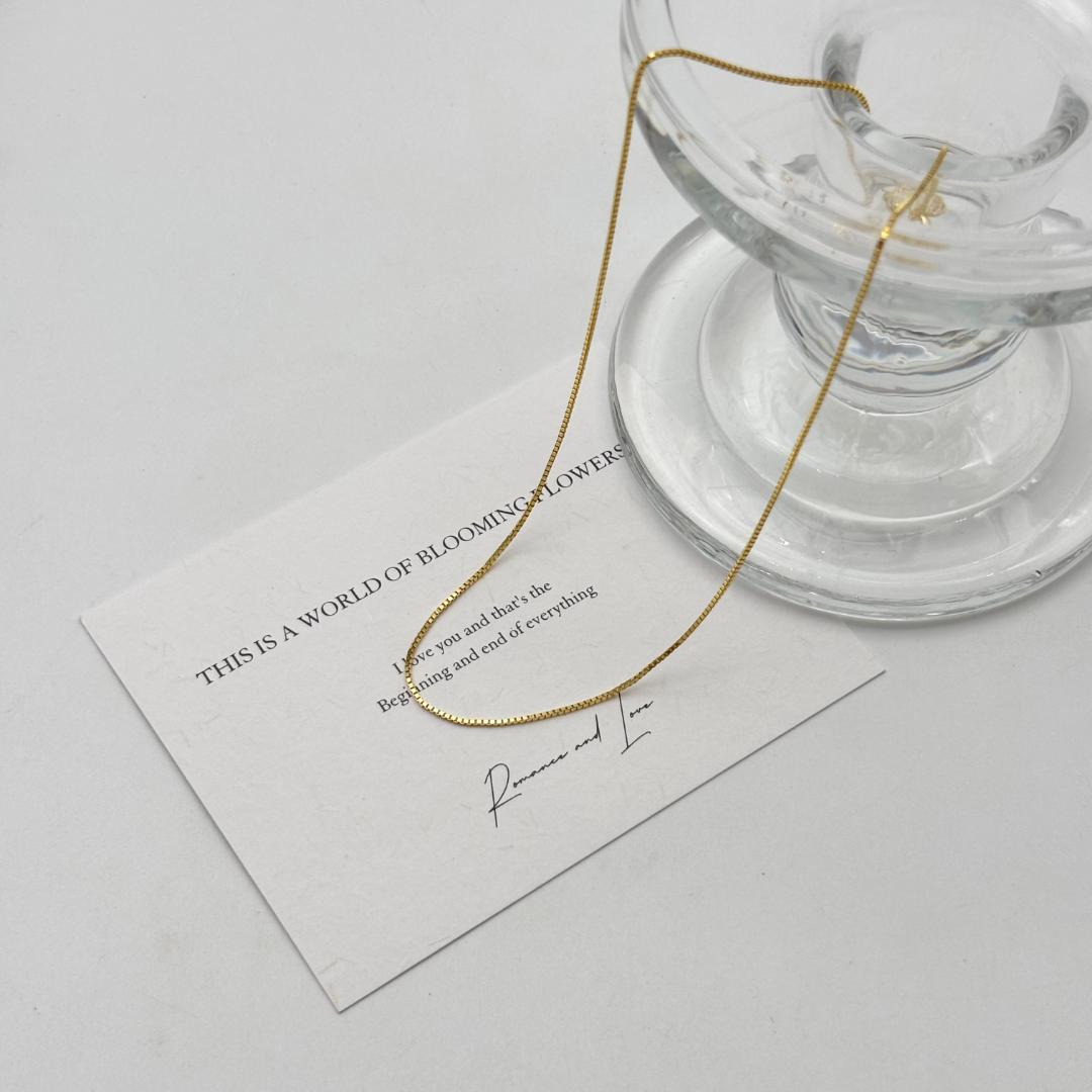 K18金 ネックレス 1.64g ロブスタークラスプ