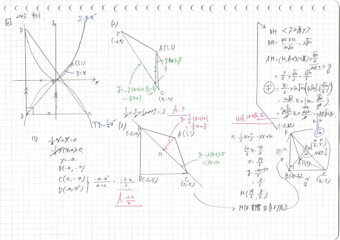 塾講師オリジナル数学解説 全問動画付!! 市川 2018～25 高校入試 過去問