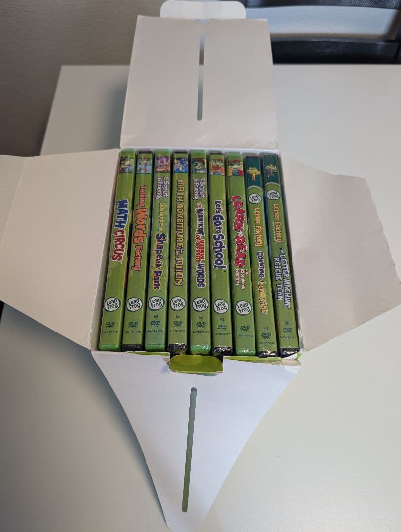 【9枚新品未開封　1枚開封済み】LeapFrog 10枚組 DVDセットパック