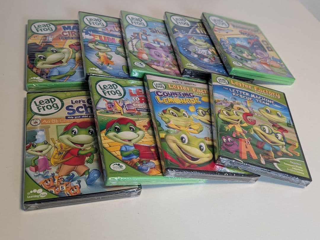 【9枚新品未開封　1枚開封済み】LeapFrog 10枚組 DVDセットパック