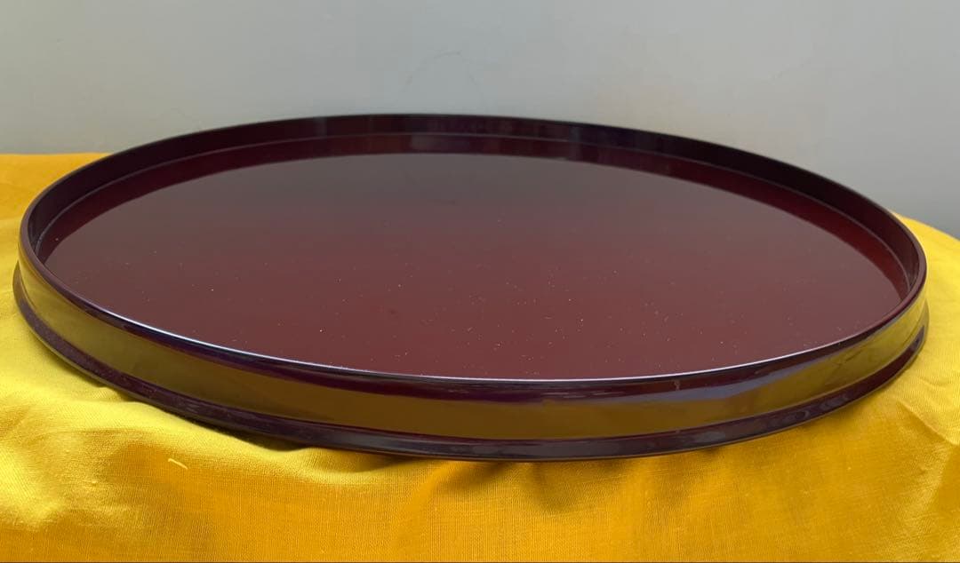 箱瀬淳一　輪島塗　丸盆