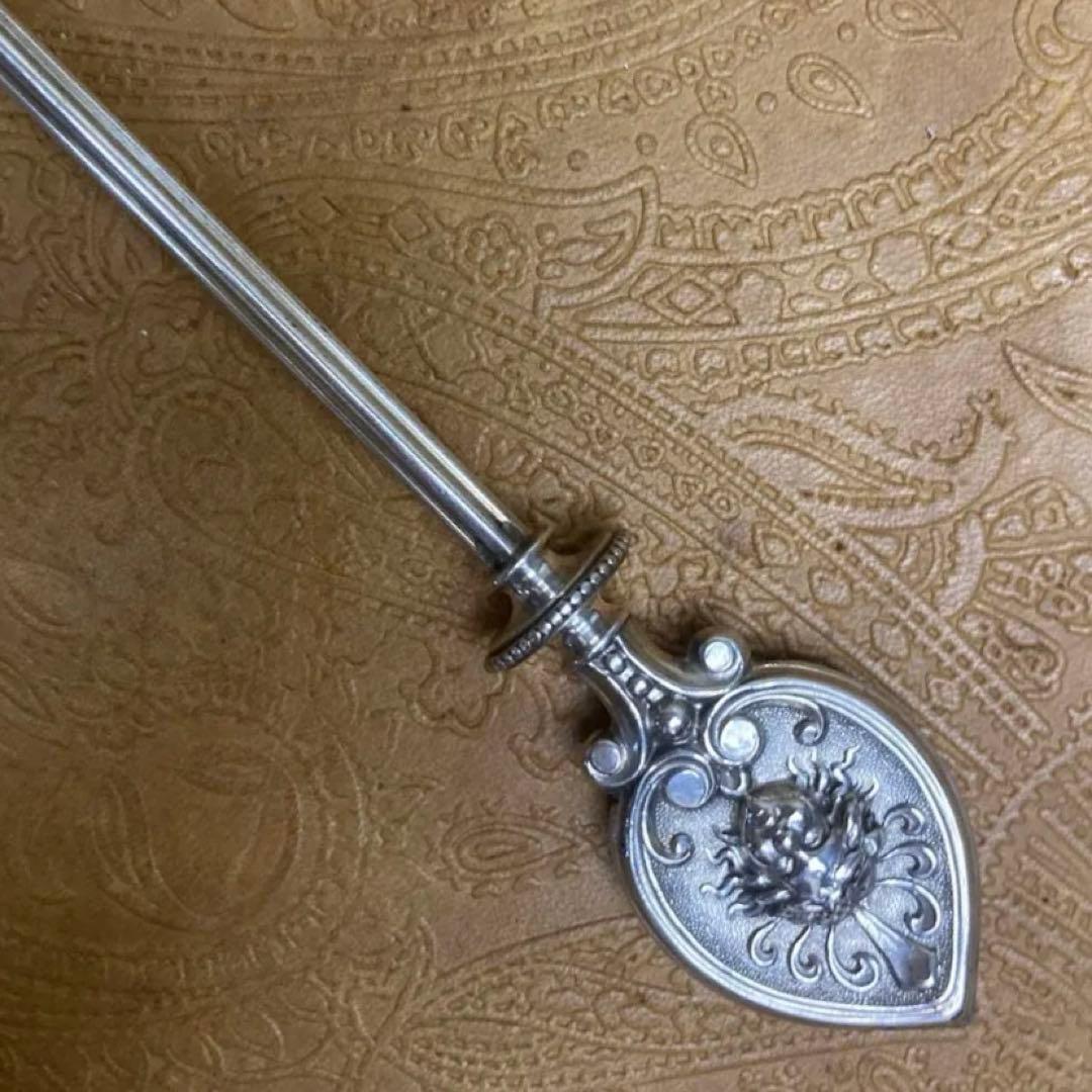 【純銀/約73g】ドイツ スプーン/22.5cm【マスカロン】