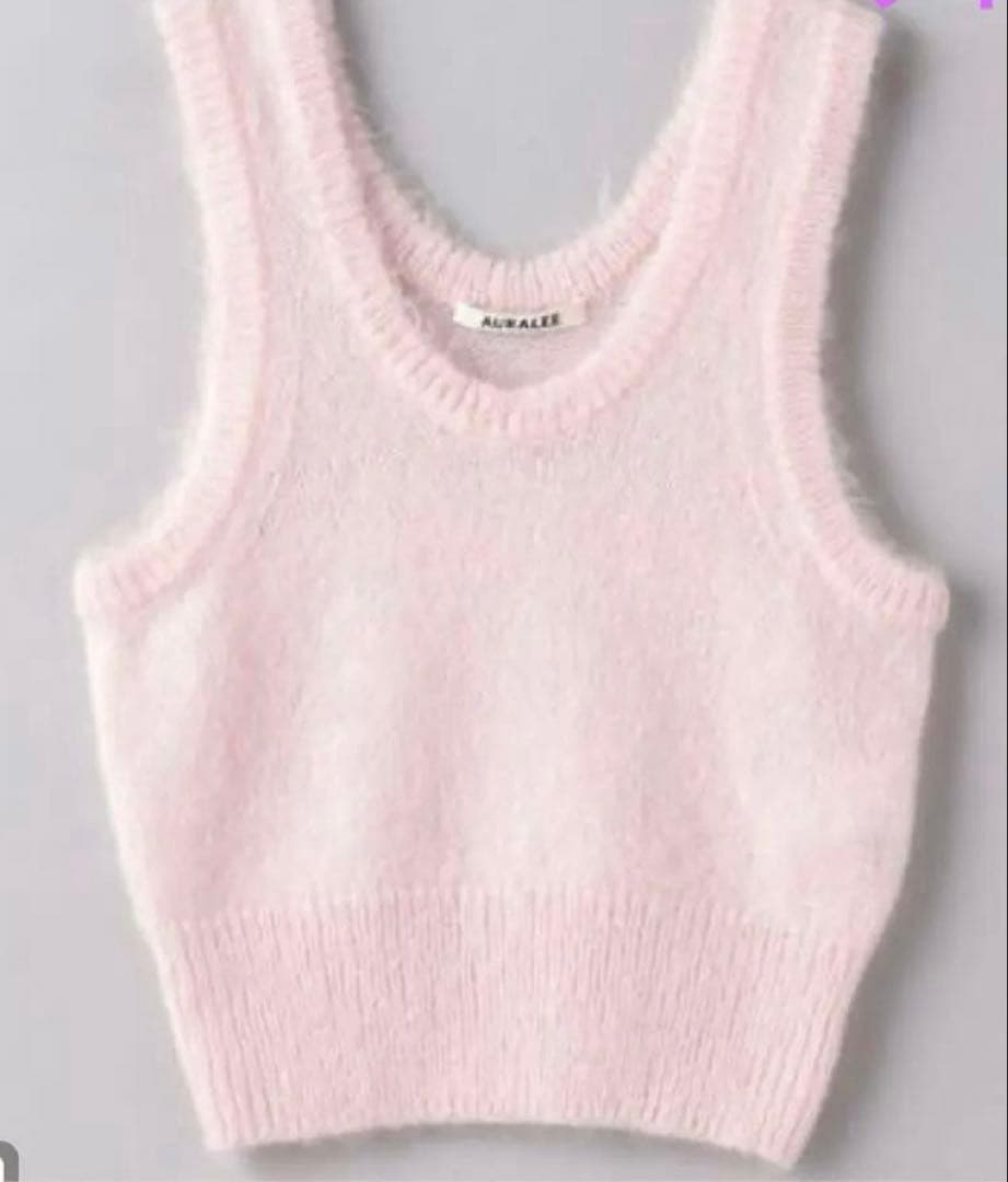 AURALEE ピンク ニットベスト サイズ2