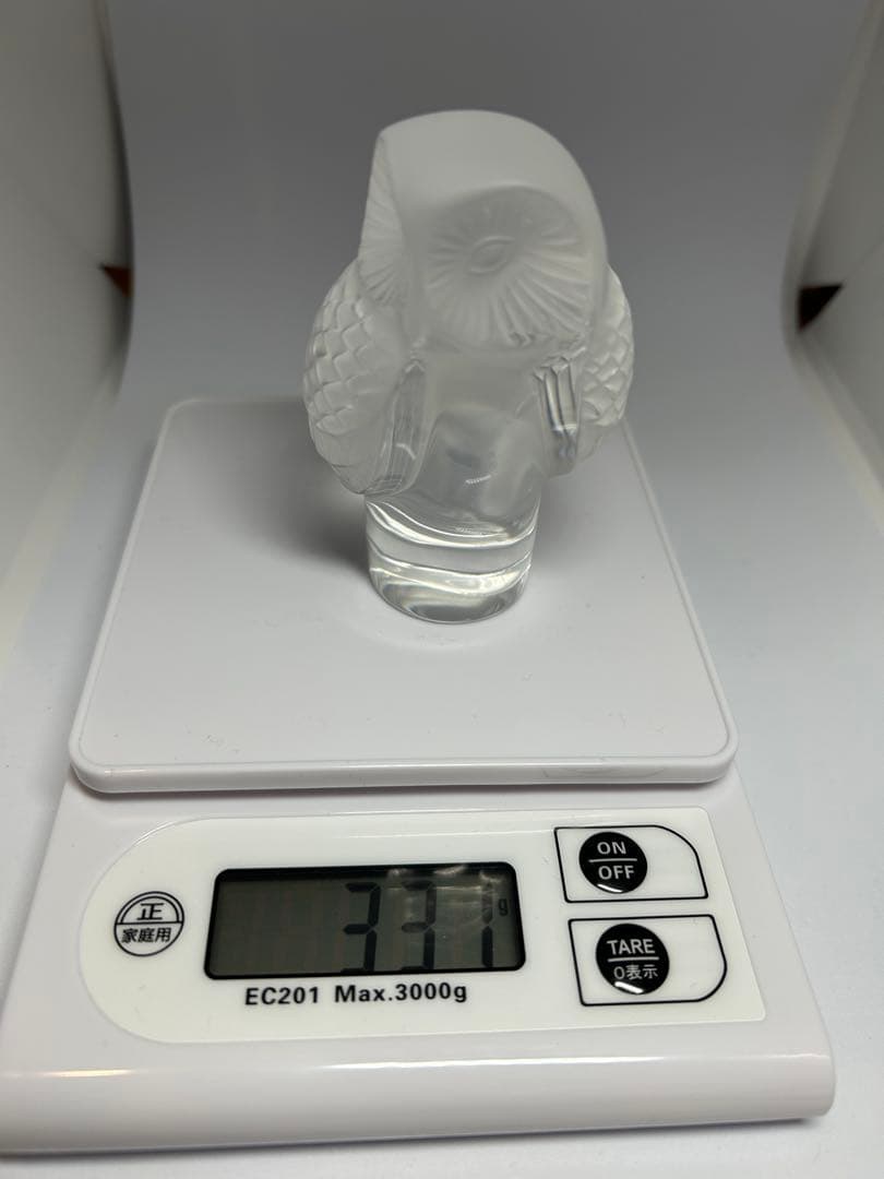 ラリック フクロウ ペーパーウェイト シュエット クリスタル LALIQUE