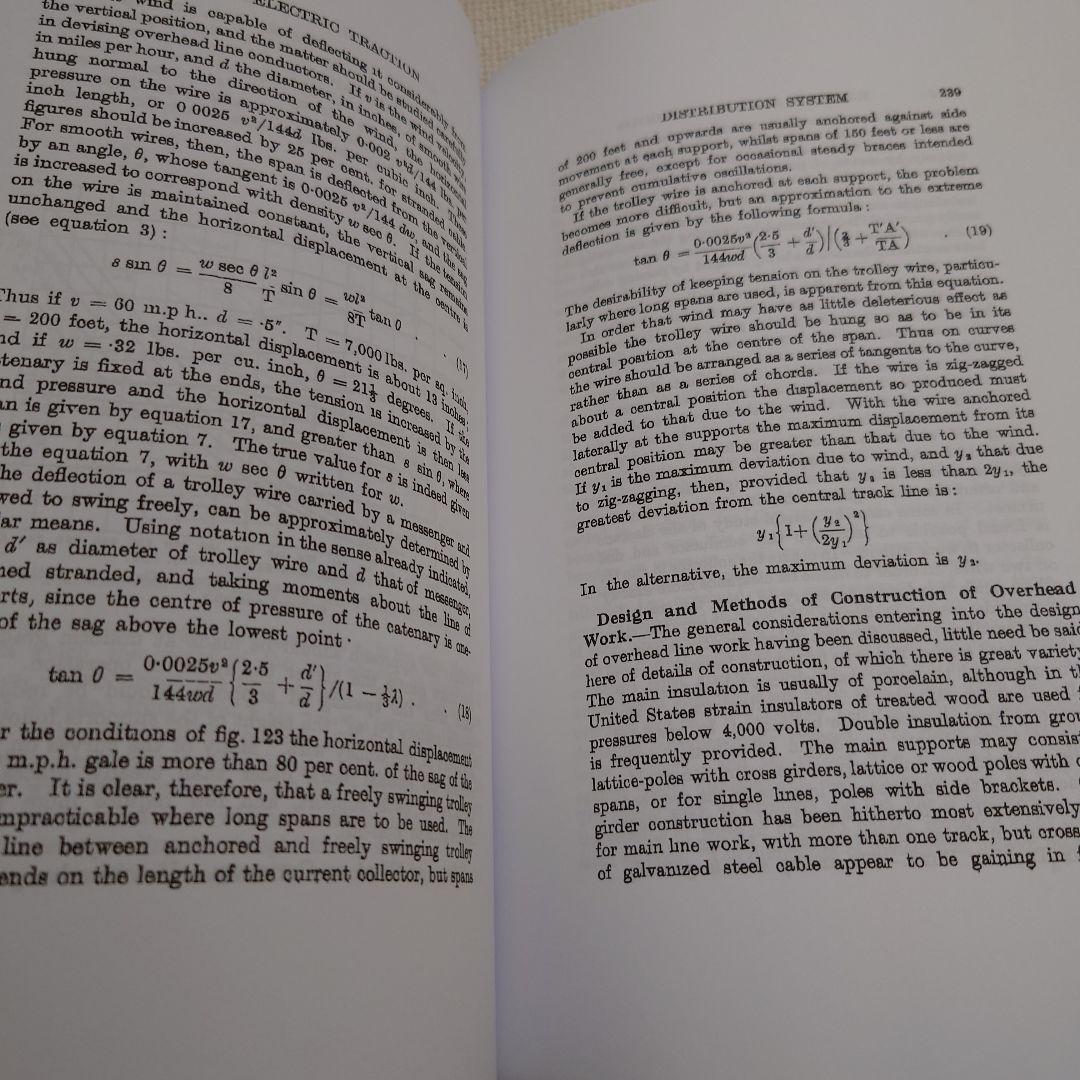 洋書 Railway Electric Traction by FW CARTER