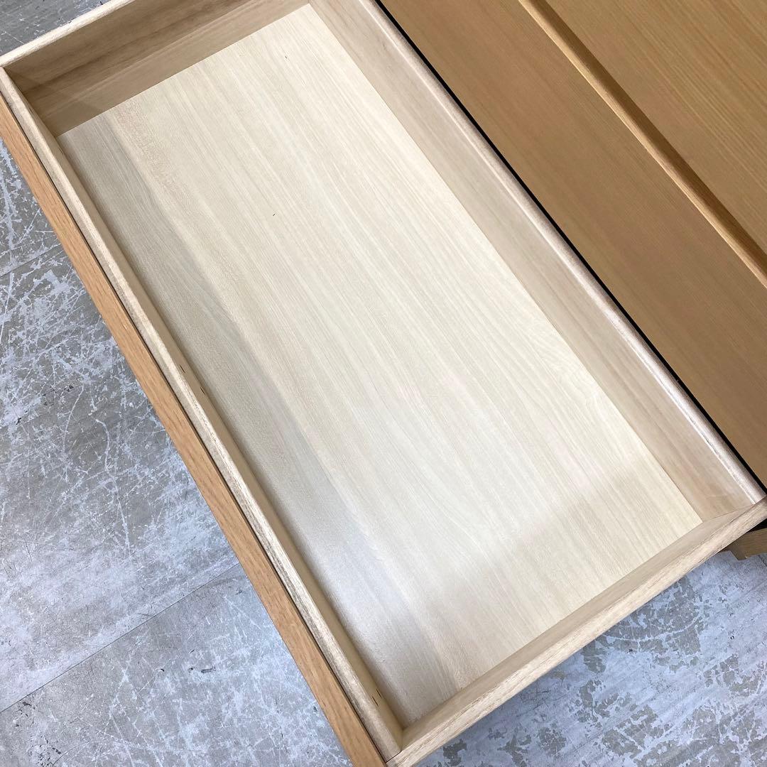 MUJI 無印良品 チェスト 引き出し 収納 4段 オーク材突板 2