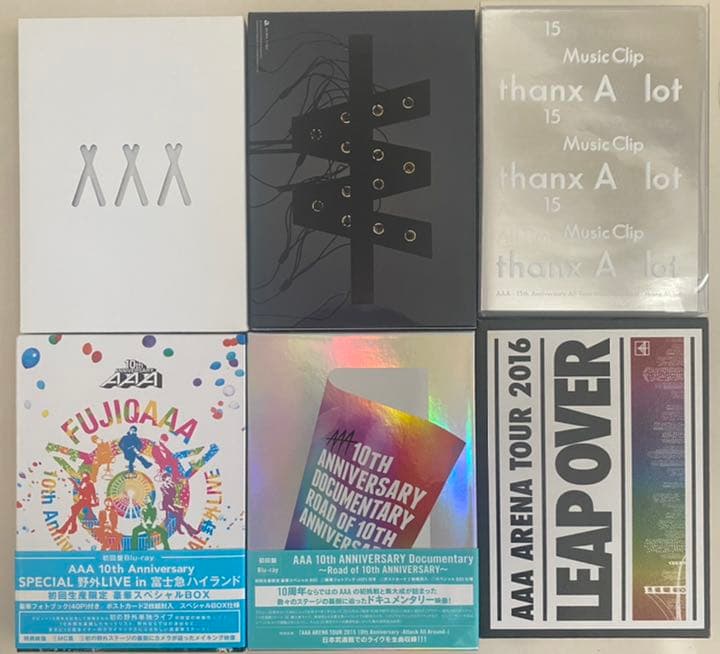 AAA2015年〜2017年LIVEDVD +mvDVD セット