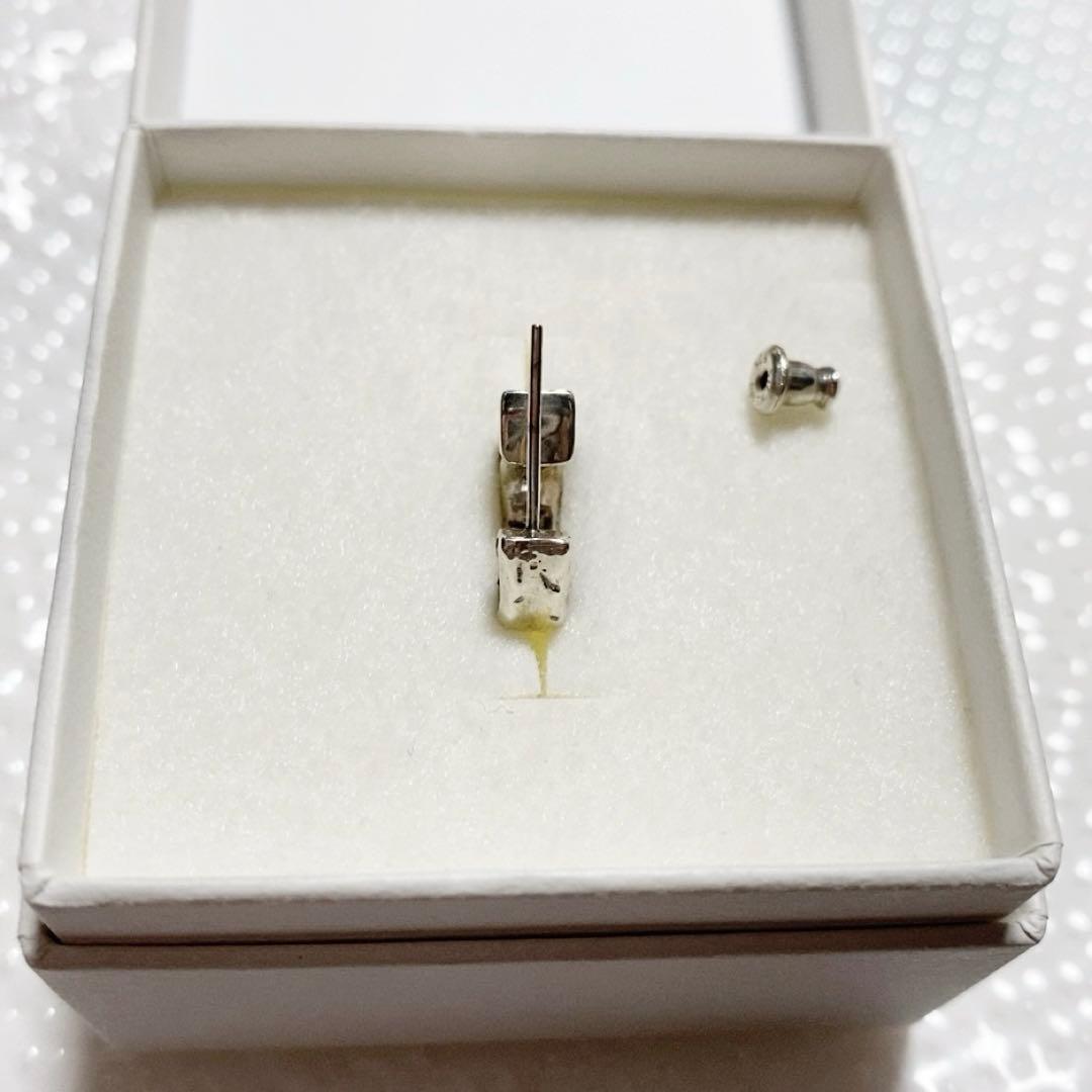 e.m. イーエム ジルコニア埋め込みフープピアス 片耳