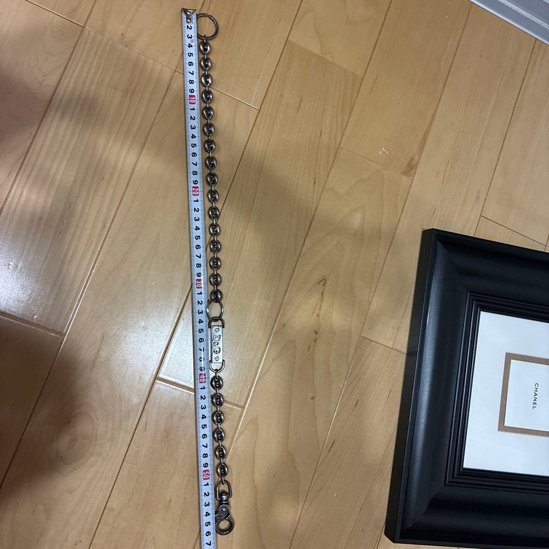 D&G ウォレットチェーン シルバー