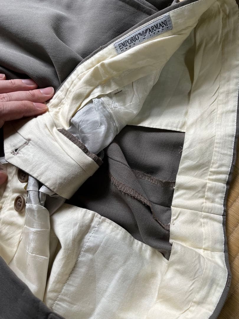 Old Emporio Armani ウールギャバスラックス