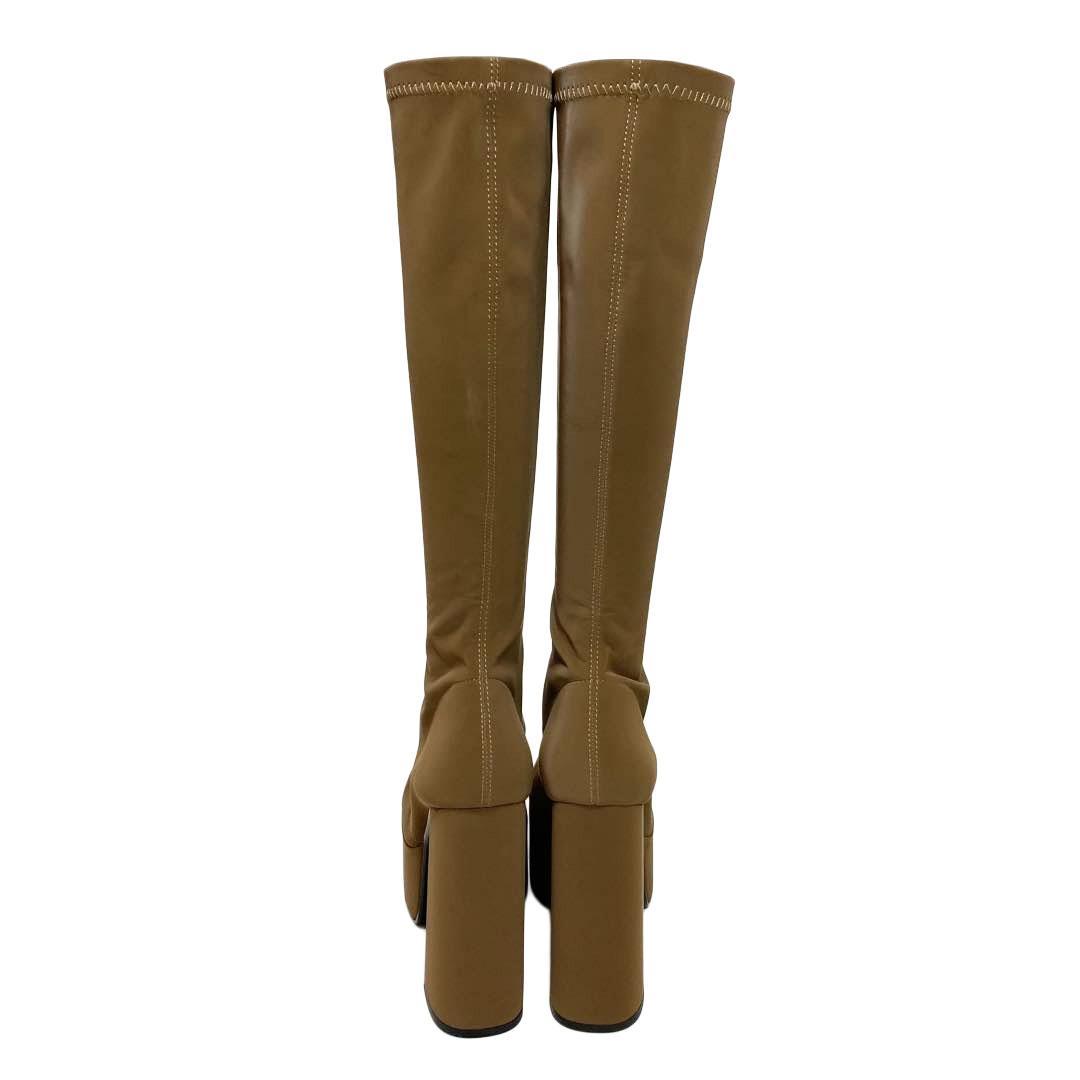 Darich ダーリッチ ウルトラストレッチロングブーツ ブラウン