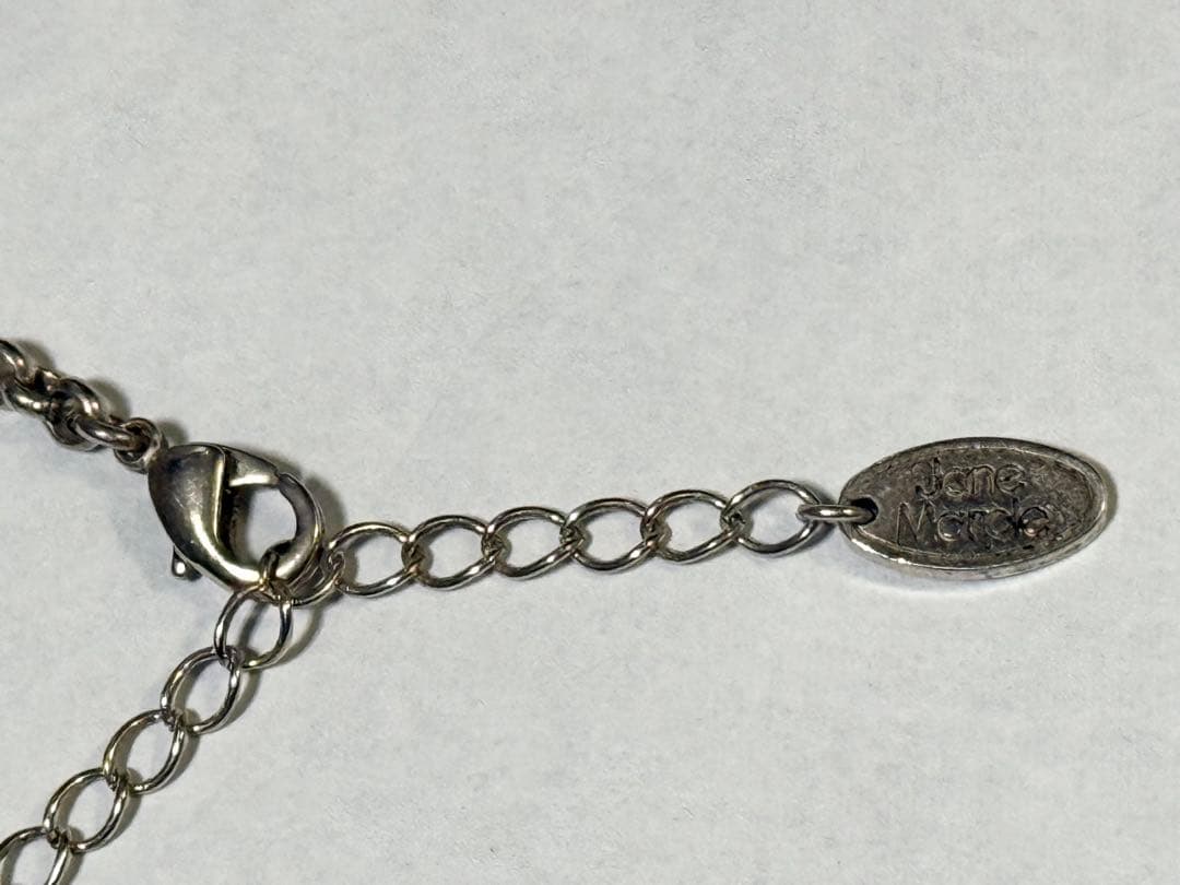 JaneMarpleバースデーキーネックレス3月　アンティークシルバー　王冠　鍵