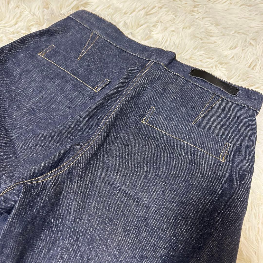 【美品】drawer ドゥロワー　デニムガウチョパンツ　38 日本製