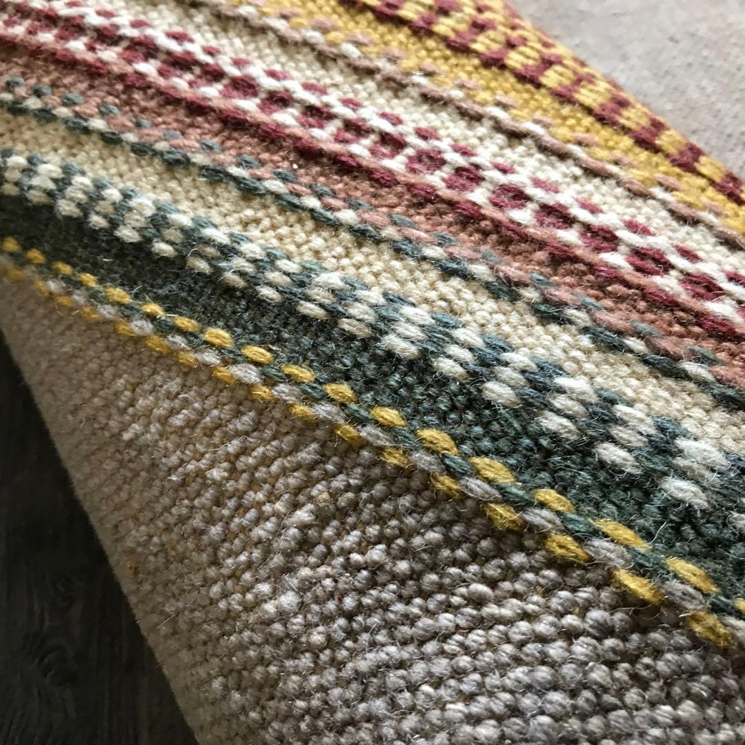 126x197cm 1.5畳 ラグ ラグマット ビンテージ キリム 夏用