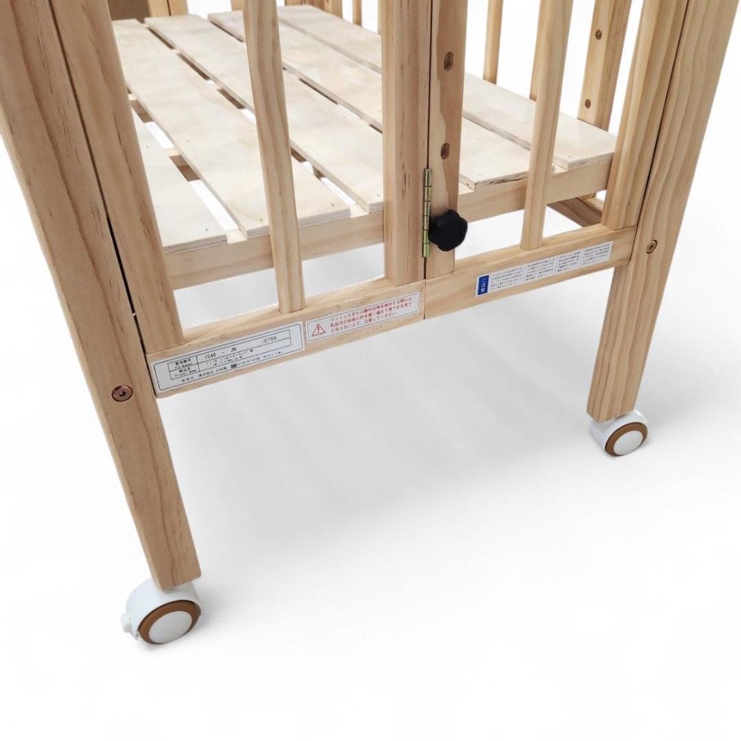 美品 大和屋 liliito リリト ベビーベッド 折り畳み 箱あり 付属品完備