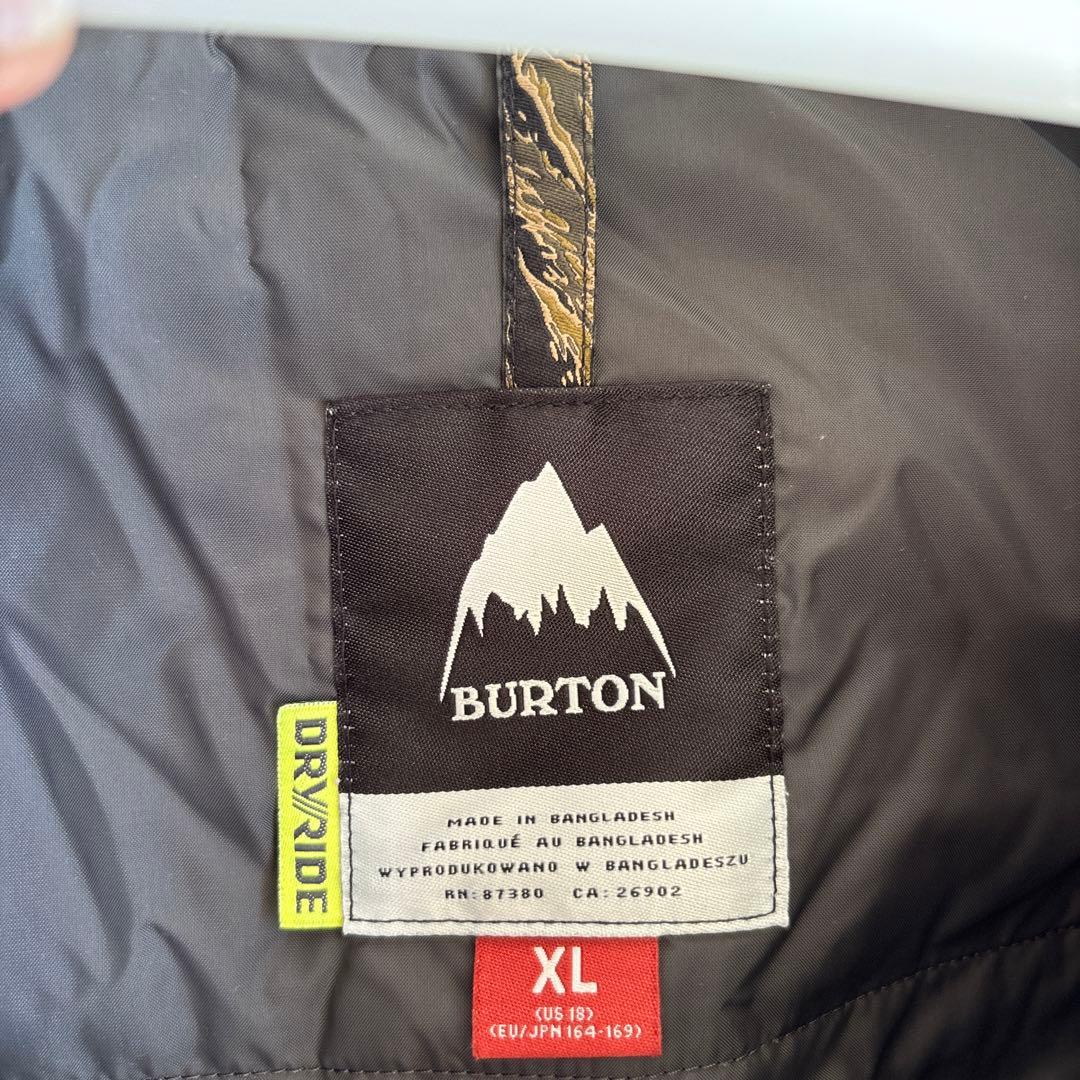 BURTON DRYRIDE ウェア XL 黒　スノーボードウエア