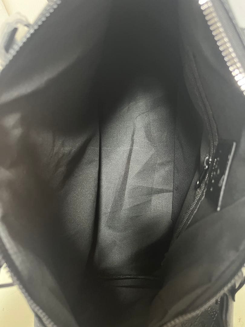 Jordan モノグラムボストンバッグ　レザー調 ブラック　未使用