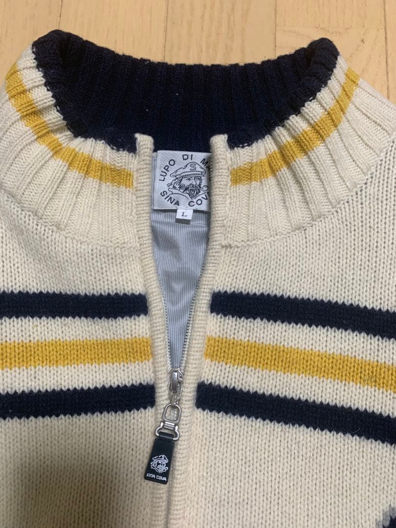 SINA COVA ストライプニットセータージャンパー L