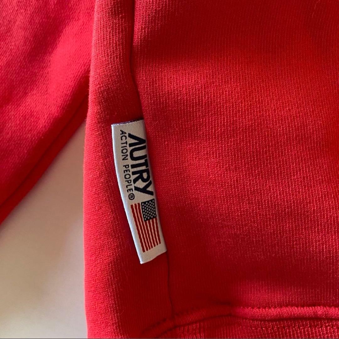 ② 新品 AUTRY オートリー スウェットパーカー フーディー red 赤