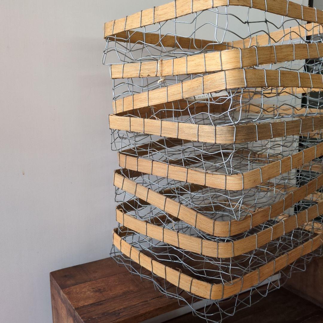 アンティーク風ワイヤーかご (9点セット)