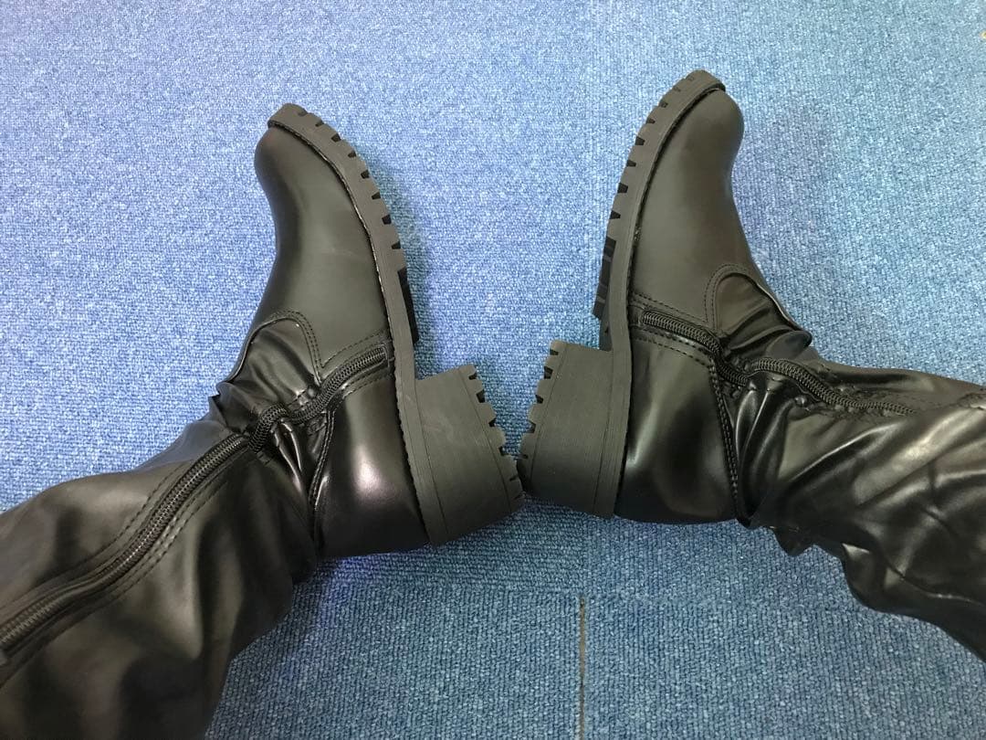 海苔ピーマン　ニーハイ・サイハイブーツ 2点セットサイズ27㎝