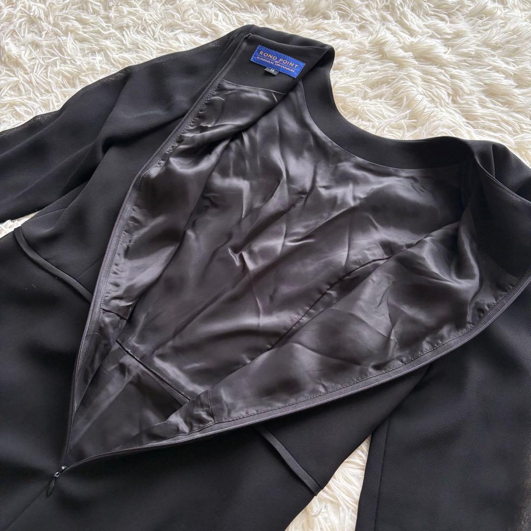 東京ソワール ワンピースセットアップ上下13礼服ブラックフォーマルスーツ 美品