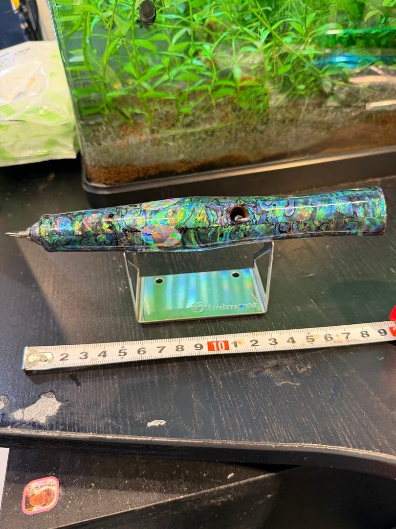 トランペットポッパー 未使用 アワビ貼り 赤カップ