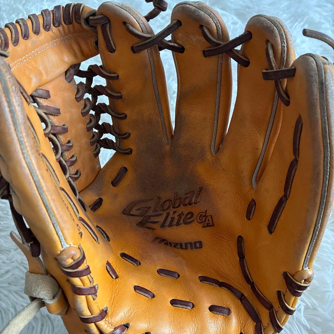 【型付け済・即戦力】ミズノ グローバルエリート GA 軟式グローブ 内野手用