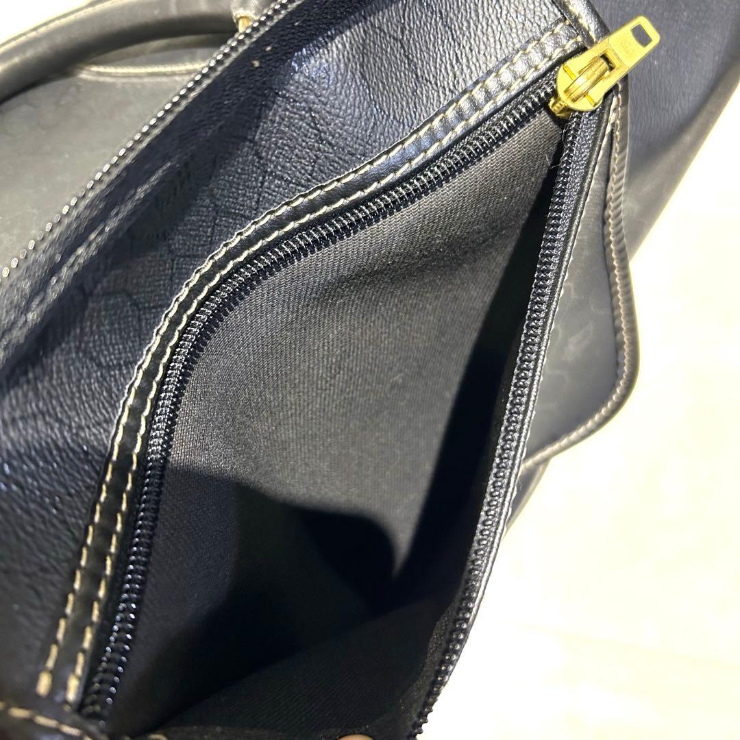 Christian Dior/ディオール ブラック ボストンバッグ 南京錠　鍵付