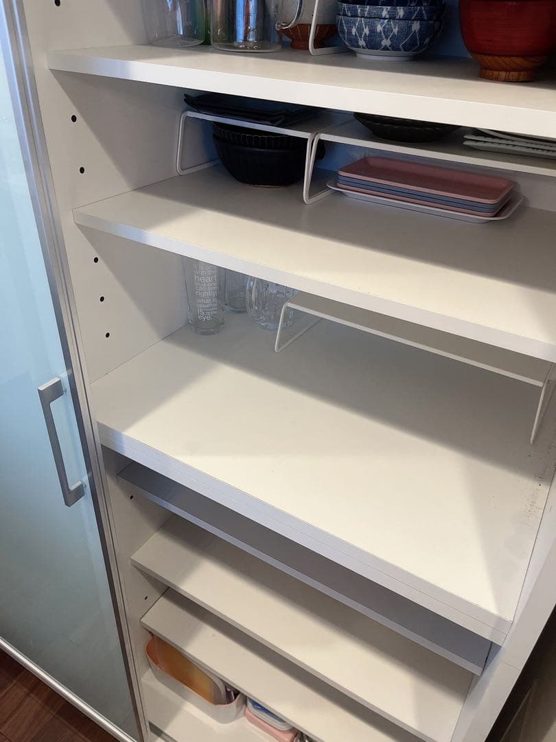 【けい】ガラス製キッチン収納棚 食器棚 日本製 LOWYA