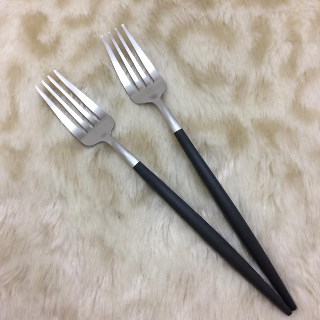 セール価格！　クチポール　GOAブラック＆シルバー　ディナー　３種×各２