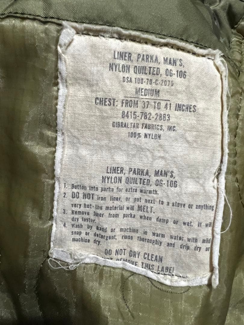 anytee購入70s 初期M-65モッズパーカーフルセットMサイズ コヨーテ