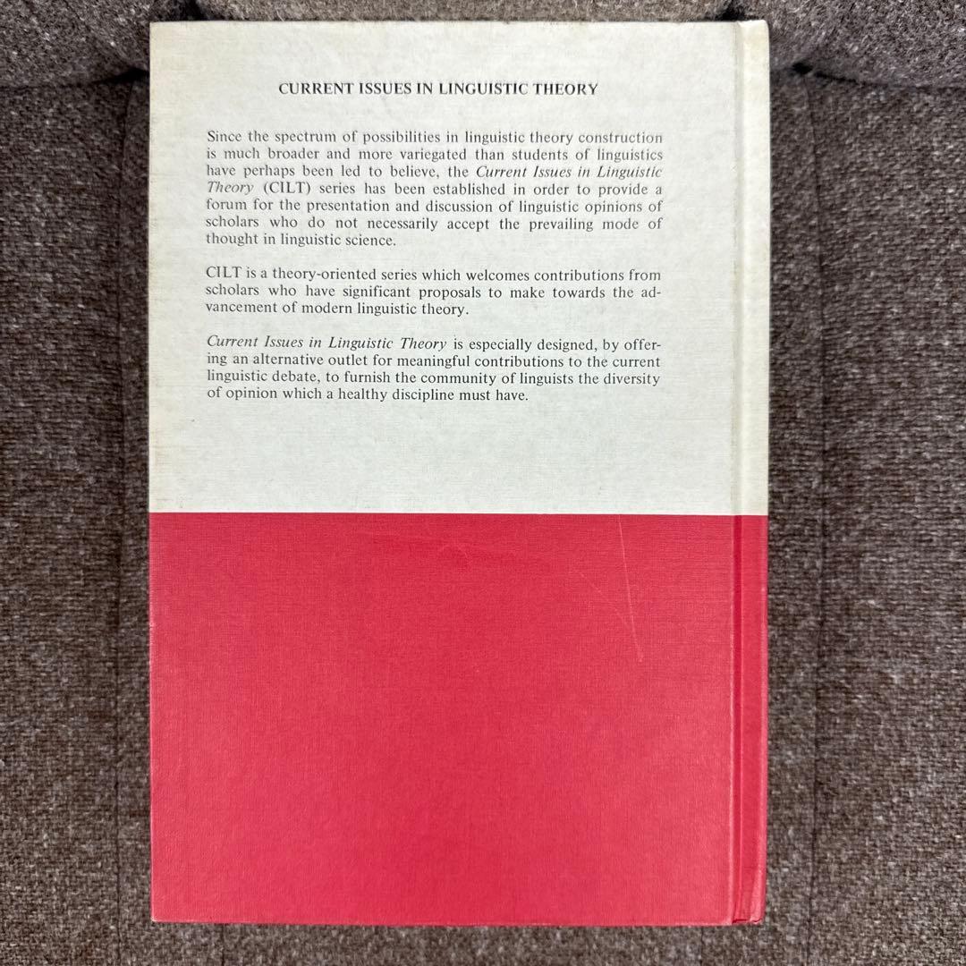 洋書 Current Issues in Linguistic Theory 4