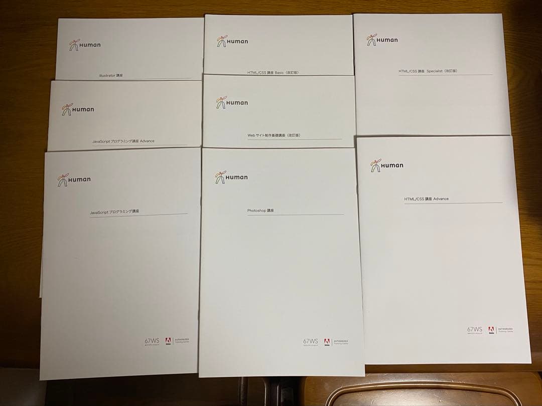 ヒューマンアカデミー　動画クリエイター&Webデザイナー通信講座教材24冊