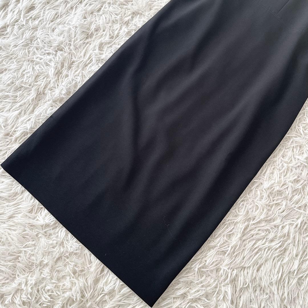 未使用級 BEIGE,ベイジ✨LUIZA ワンピース キーネック 黒 サイズ0