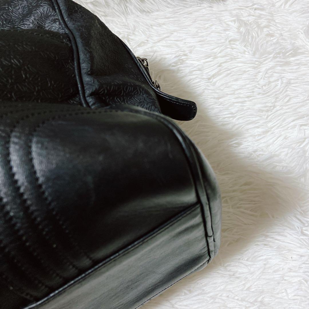 希少⭐️ LOEWE ロエベ　ボストンバッグ　アナグラム　総柄　肩掛け　大容量