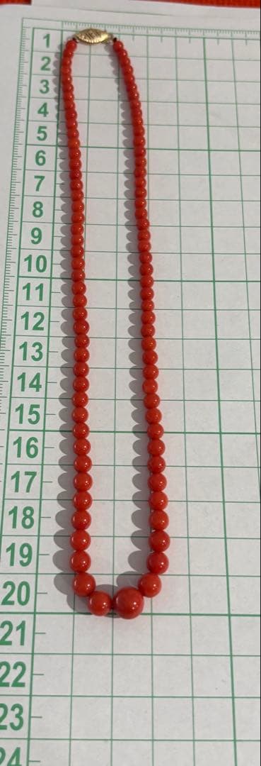 天然赤珊瑚ネックレス